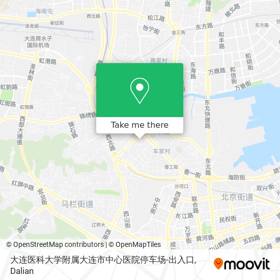 大连医科大学附属大连市中心医院停车场-出入口 map