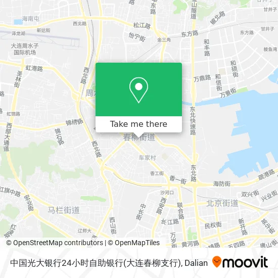 中国光大银行24小时自助银行(大连春柳支行) map