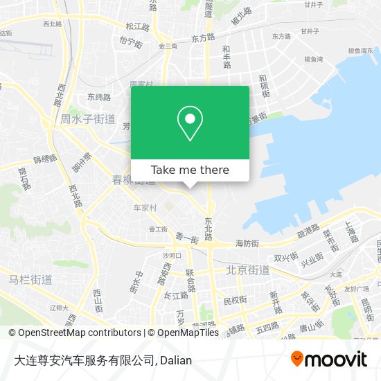 大连尊安汽车服务有限公司 map