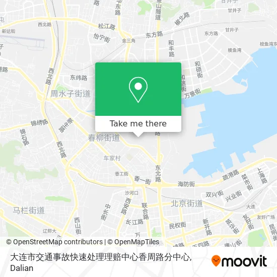 大连市交通事故快速处理理赔中心香周路分中心 map