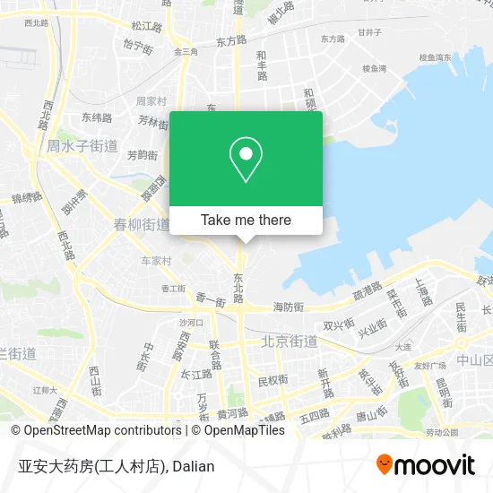 亚安大药房(工人村店) map