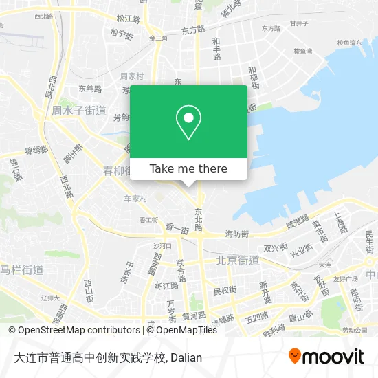 大连市普通高中创新实践学校 map