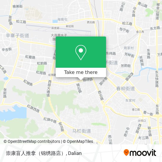 崇康盲人推拿（锦绣路店） map