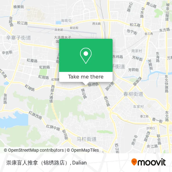 崇康盲人推拿（锦绣路店） map