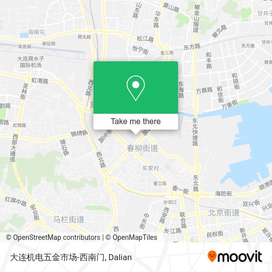 大连机电五金市场-西南门 map