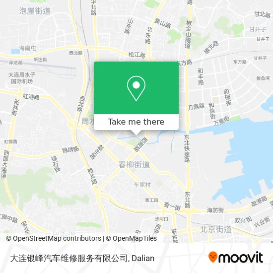 大连银峰汽车维修服务有限公司 map