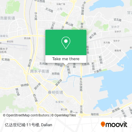 亿达世纪城-11号楼 map