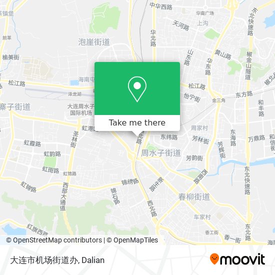 大连市机场街道办 map