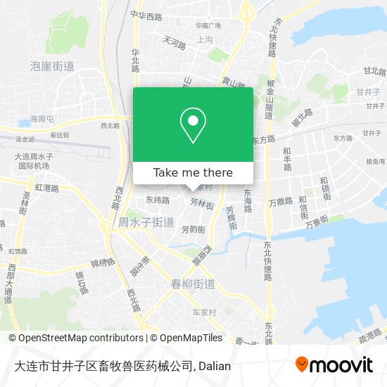 大连市甘井子区畜牧兽医药械公司 map