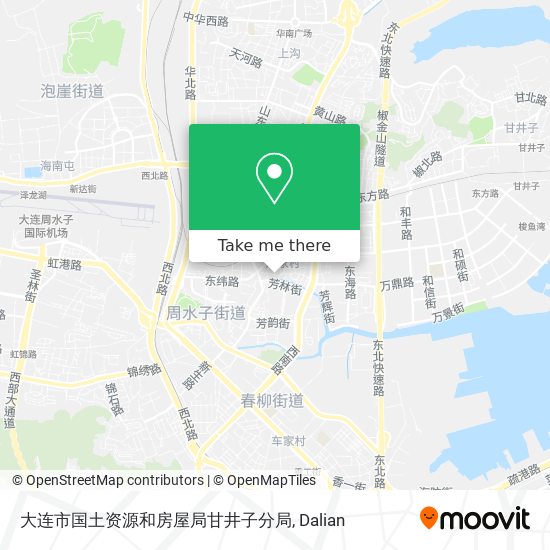 大连市国土资源和房屋局甘井子分局 map