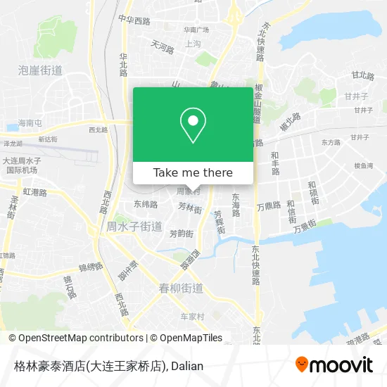 格林豪泰酒店(大连王家桥店) map