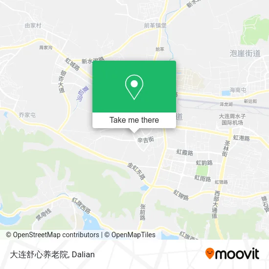 大连舒心养老院 map
