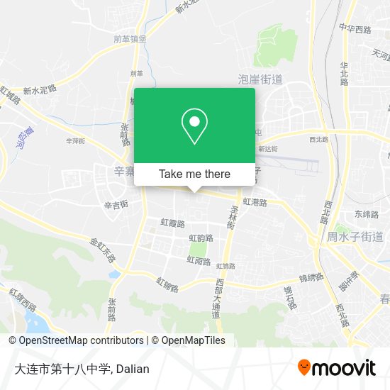 大连市第十八中学 map
