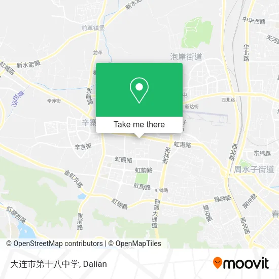 大连市第十八中学 map