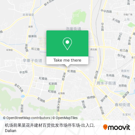机场前果菜花卉建材百货批发市场停车场-出入口 map