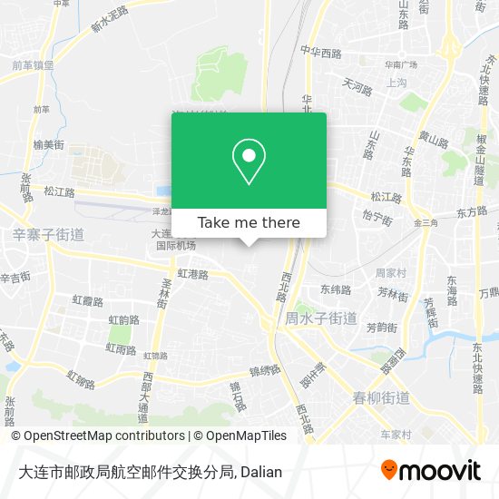 大连市邮政局航空邮件交换分局 map