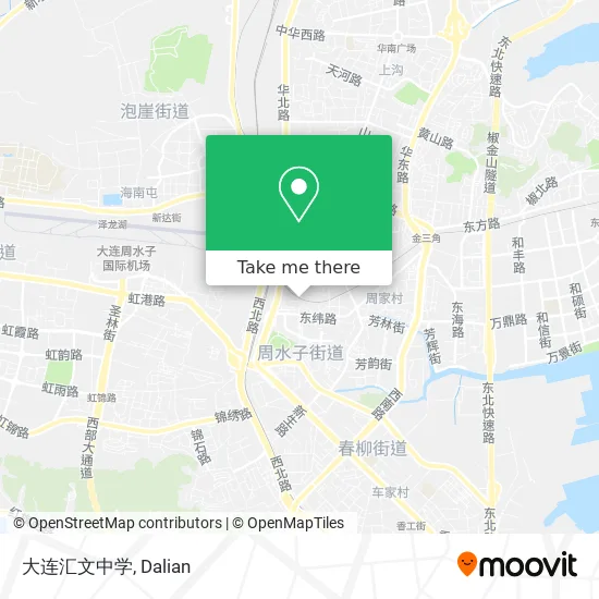 大连汇文中学 map