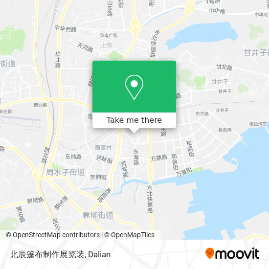 北辰篷布制作展览装 map