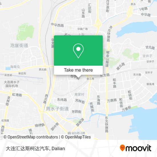 大连汇达斯柯达汽车 map