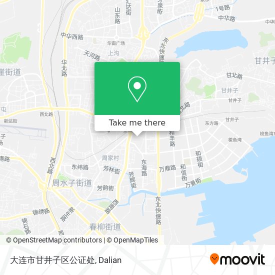 大连市甘井子区公证处 map