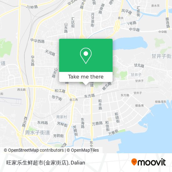 旺家乐生鲜超市(金家街店) map