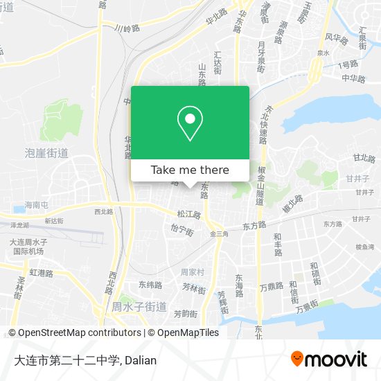 大连市第二十二中学 map