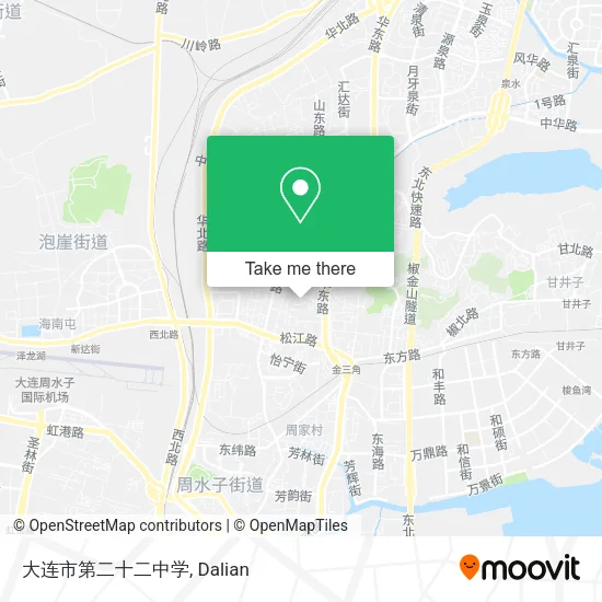 大连市第二十二中学 map