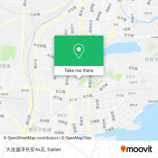 大连盛泽长安4s店 map