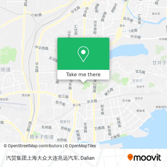 汽贸集团上海大众大连兆远汽车 map