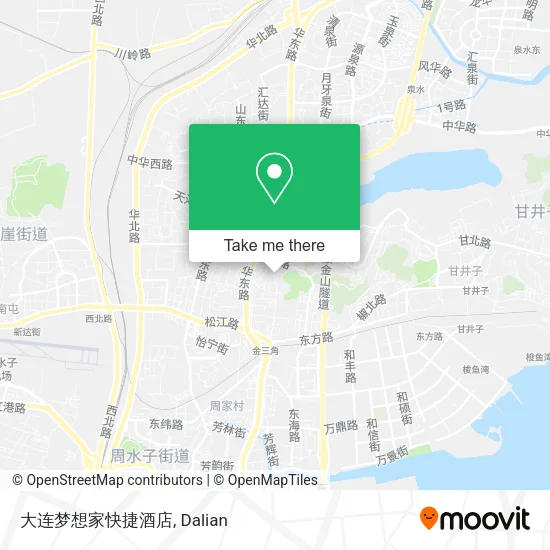 大连梦想家快捷酒店 map