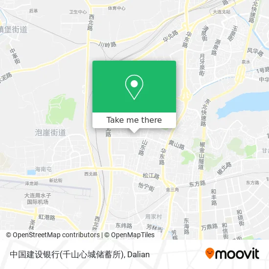 中国建设银行(千山心城储蓄所) map