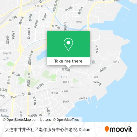 大连市甘井子社区老年服务中心养老院 map