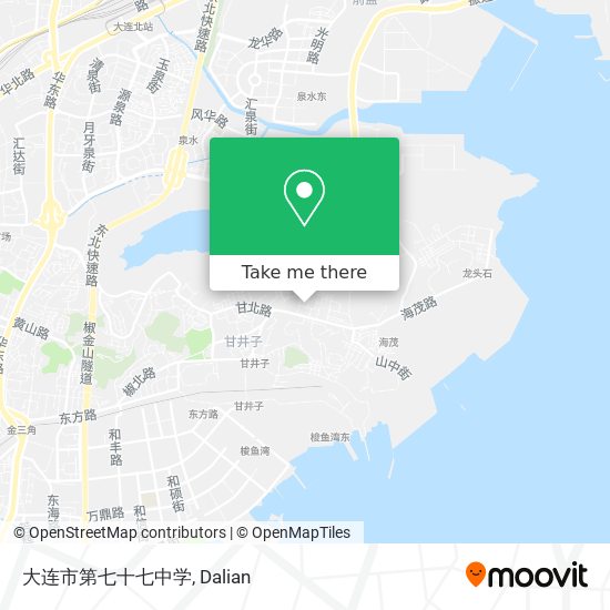 大连市第七十七中学 map