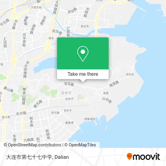 大连市第七十七中学 map