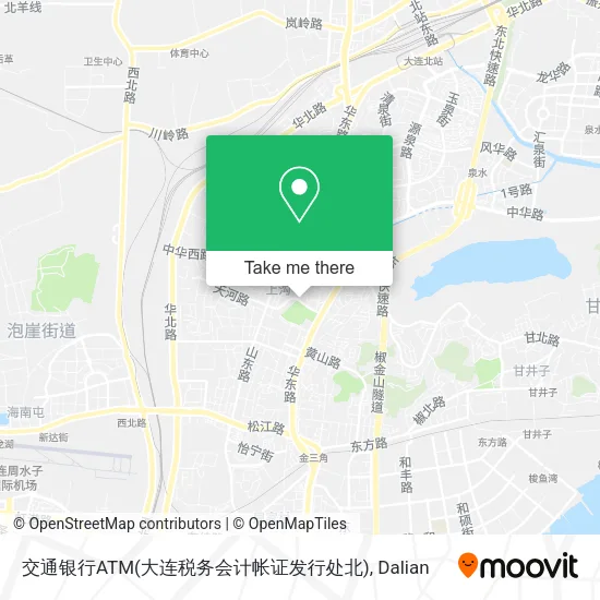 交通银行ATM(大连税务会计帐证发行处北) map