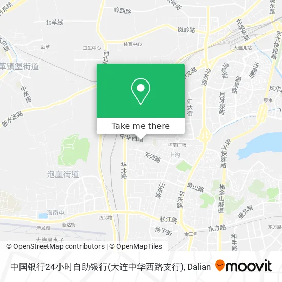 中国银行24小时自助银行(大连中华西路支行) map