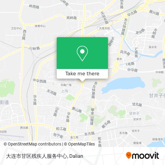 大连市甘区残疾人服务中心 map