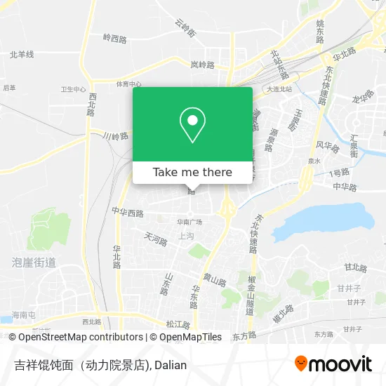 吉祥馄饨面（动力院景店) map