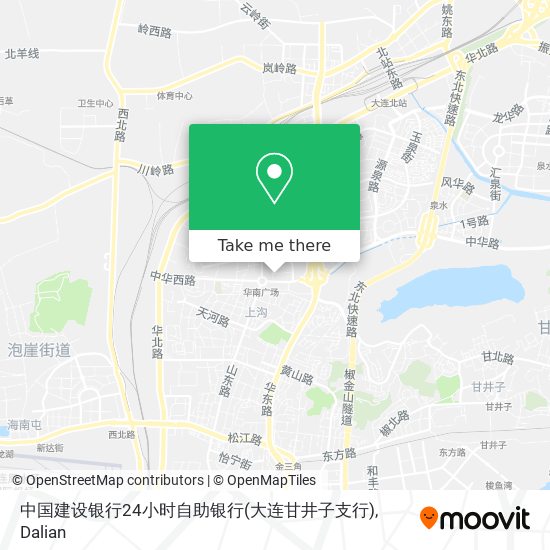 中国建设银行24小时自助银行(大连甘井子支行) map