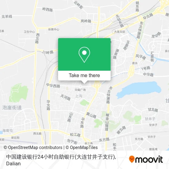 中国建设银行24小时自助银行(大连甘井子支行) map
