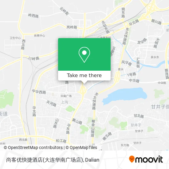 尚客优快捷酒店(大连华南广场店) map