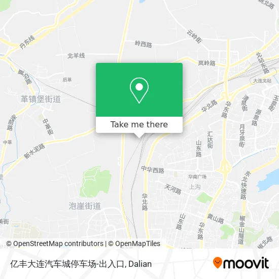 亿丰大连汽车城停车场-出入口 map