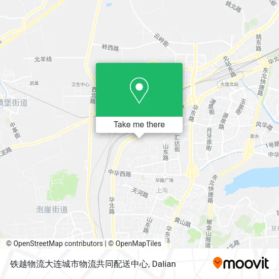 铁越物流大连城市物流共同配送中心 map