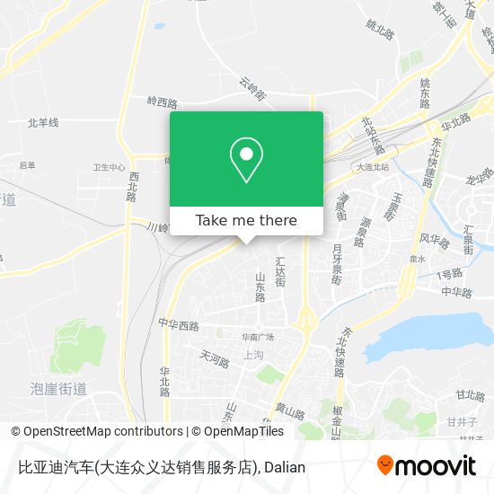 比亚迪汽车(大连众义达销售服务店) map