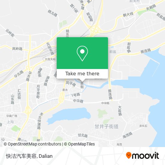 快洁汽车美容 map