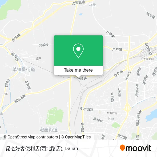 昆仑好客便利店(西北路店) map