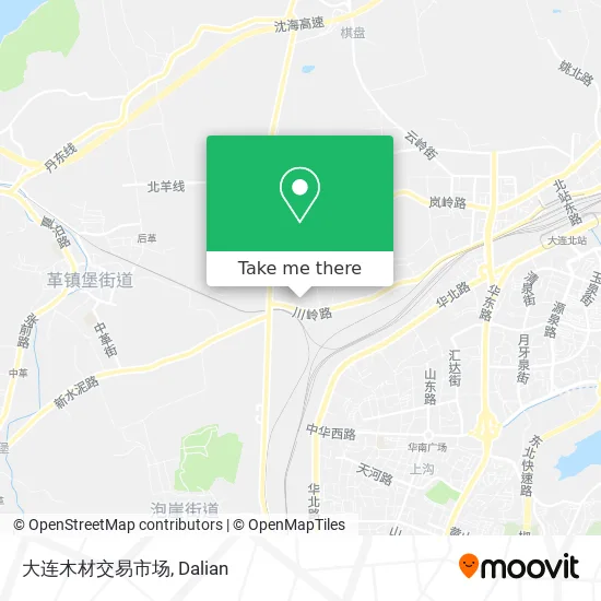 大连木材交易市场 map