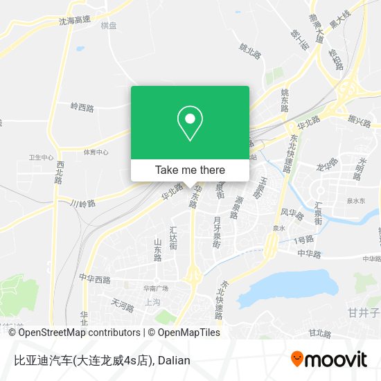 比亚迪汽车(大连龙威4s店) map