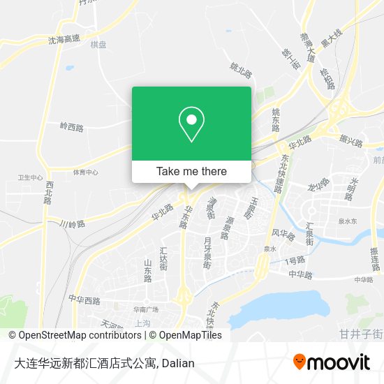 大连华远新都汇酒店式公寓 map