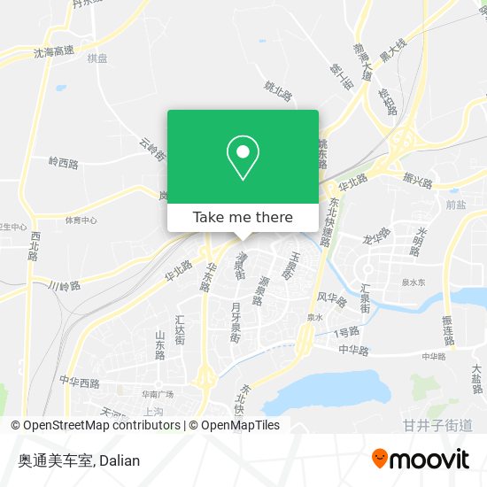 奥通美车室 map